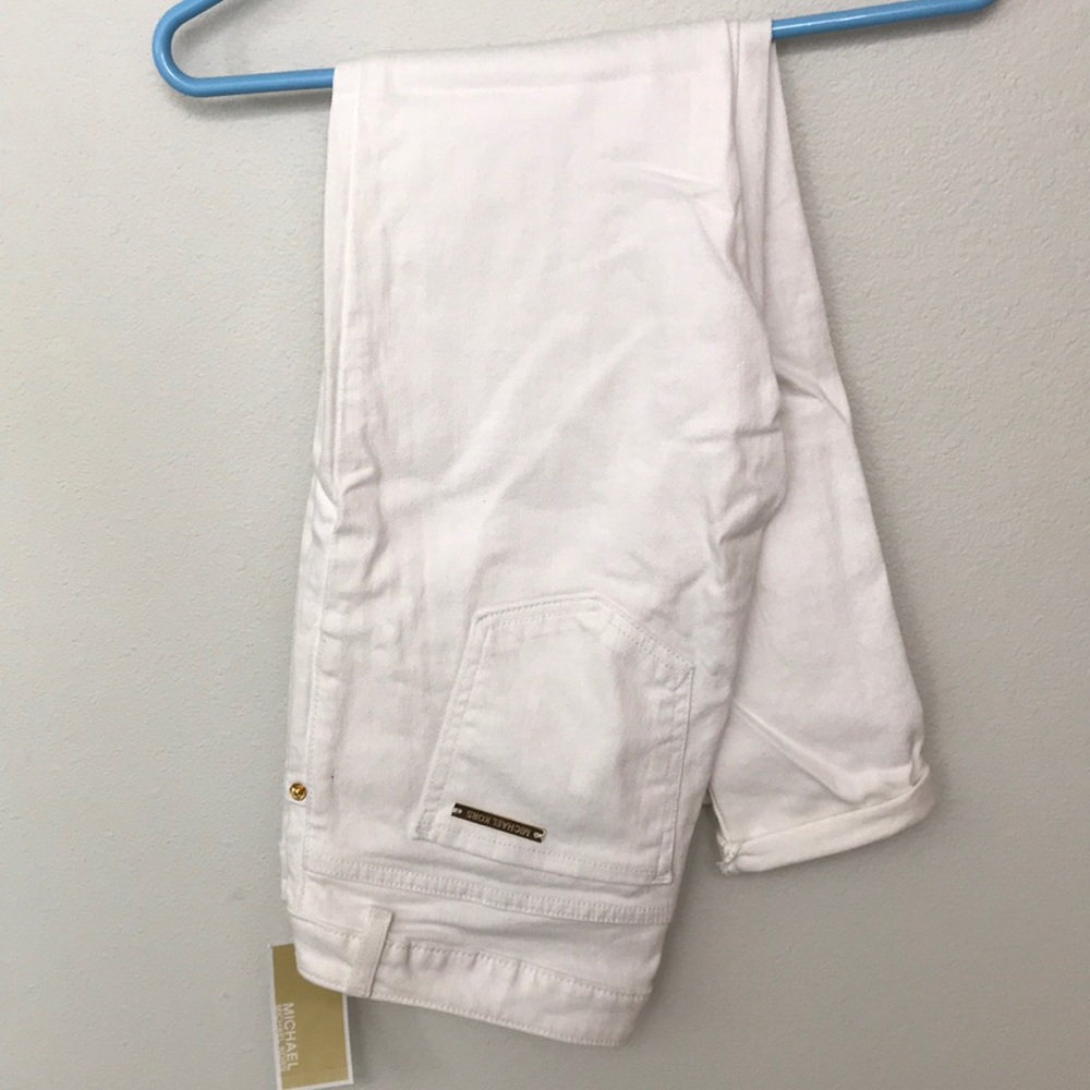 Michael Kors white skinny jeans